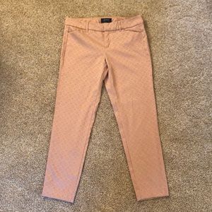 Old Navy fitted pants, size 6, blush pink color